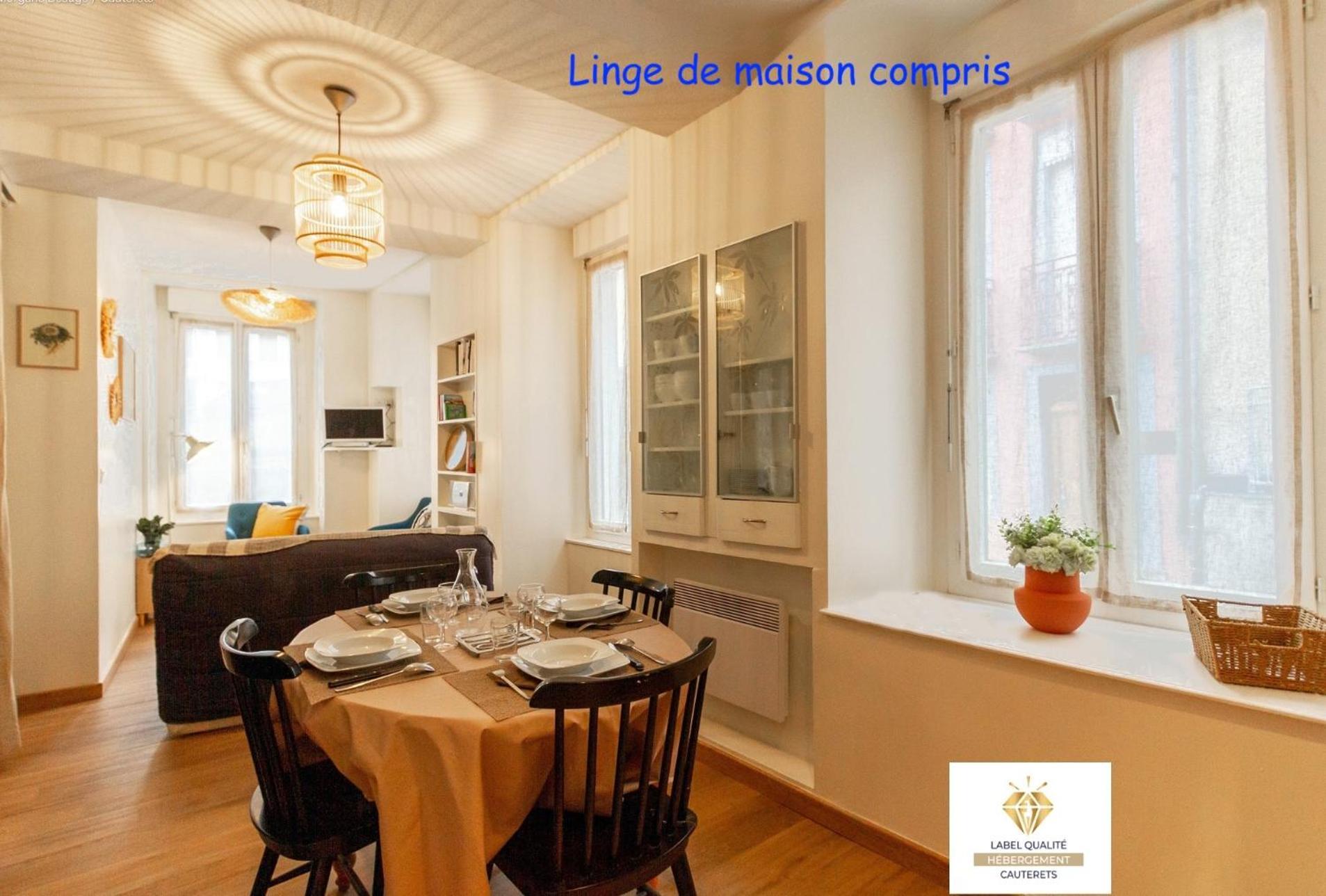 Appartement Cosy Au Coeur De La Ville, Au Calme Avec Wifi Et Linge De Maison Inclus Cauterets Exterior foto